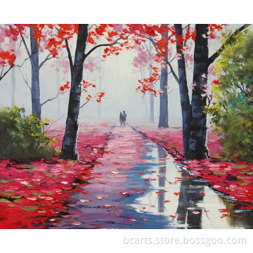 New view gifts lover stroll on forest painting with special design